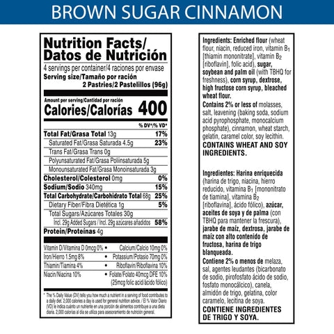 Pastry Pop-tarts Frosted Brown Sugar Cinnamon