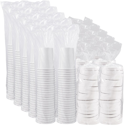 Container Paper Food Flexstyle Double Poly Combo W/ Lid 32 Oz