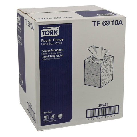 Tissue Facial White 2-ply Cube Box 7.9x8.2