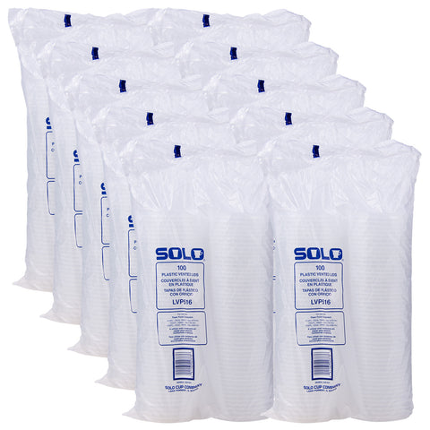 Solo® LID PLASTIC PP CLEAR F/ 16 OZ CONTAINER