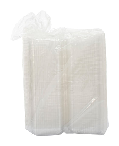 Dart StayLock Oriented Polystyrene Clear Small Oblong Hinged Lid Container, 6 x 2 1/10 x 7 inch -- 250 per case