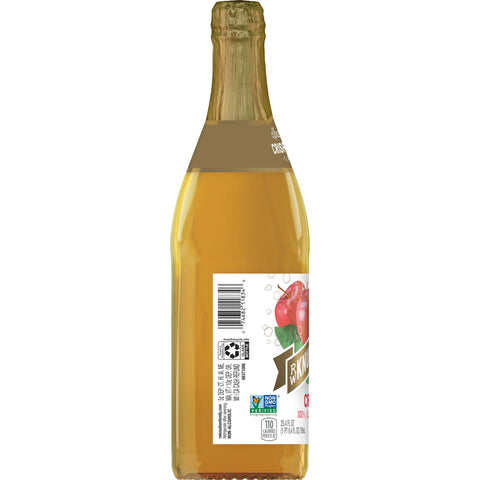 RW Knudsen JUICE APPLE CIDER CRISP 100% SPARKLING GLASS BOTTLE SHELF STABLE