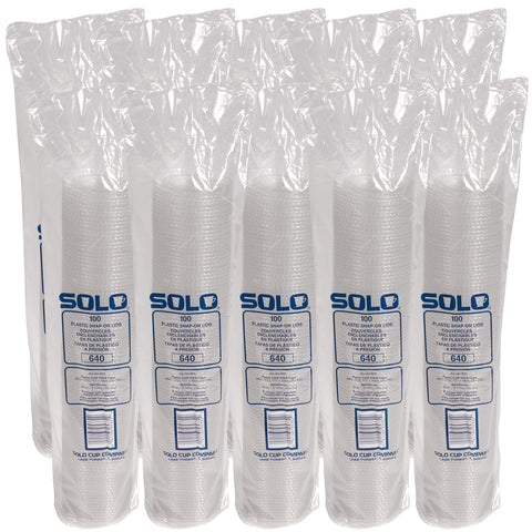 Dart LID STRAW SLOT PLASTIC CLEAR FOR TP22