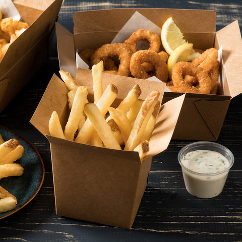 Conquest Delivery Plus Clear Coated Skin On Straight Cut Fries, 5 Pound -- 6 per case
