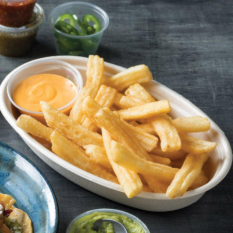 Conquest Delivery Plus Clear Coated Tin Roof Fries, 5 Pound -- 6 per case