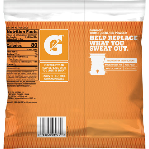 Gatorade DRINK MIX ORANGE 2.5 GAL YIELD