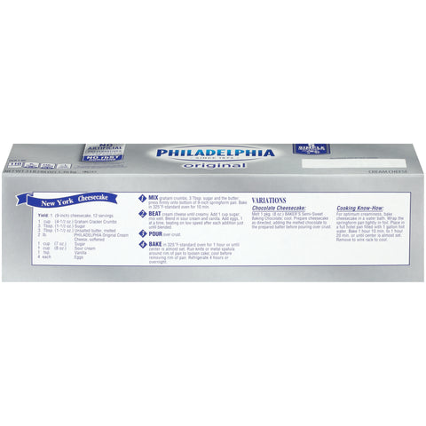 Kraft Philadelphia Cream Cheese Loaf, 3 Pound -- 6 per case.