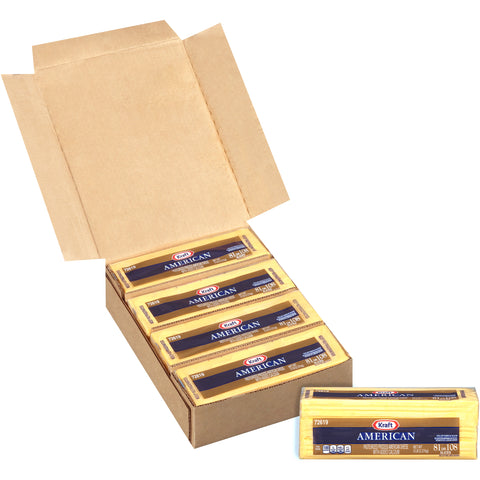 Kraft Regular American Sliced Cheese, 5 Pound -- 4 per case.