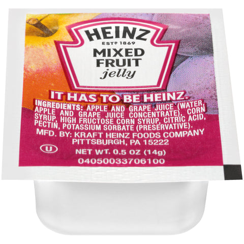 Heinz Single Serve Assorted Jelly and Jam Cup, 0.5 ounce -- 200 per case