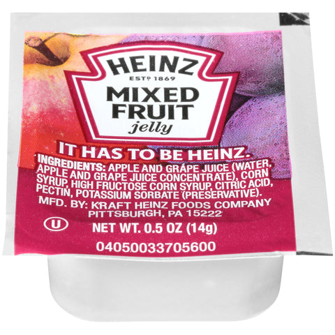 Heinz Single Serve Assorted Jelly, 0.5 Ounce -- 200 per case