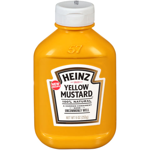 Heinz Mustard Forever Full Yellow Plastic, 9 Ounce -- 16 Case