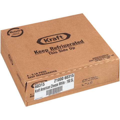 Cheese American White Sliced 160 Ct