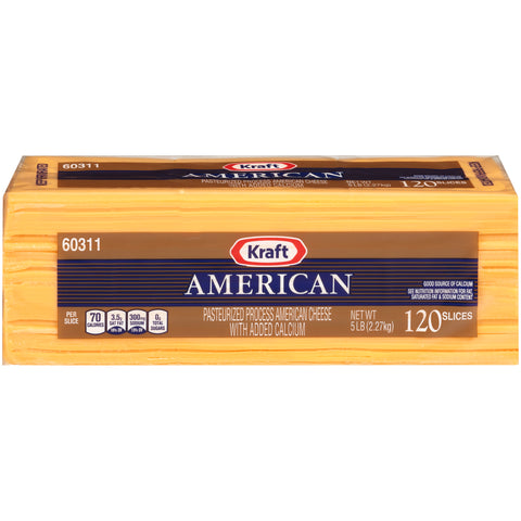 Cheese American Yellow Sliced 120 Ct