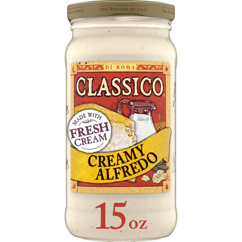 Classico Creamy Alfredo Pasta Sauce, 15 Ounce -- 12 per case