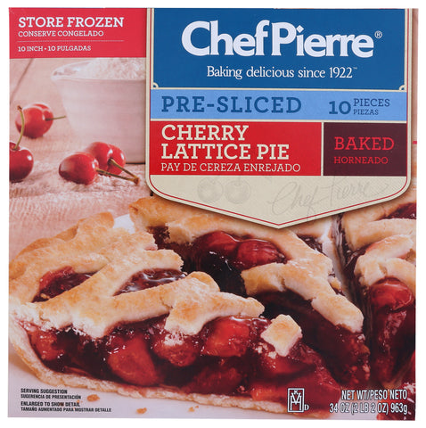 Pie Cherry Pre Sliced 10 Cut