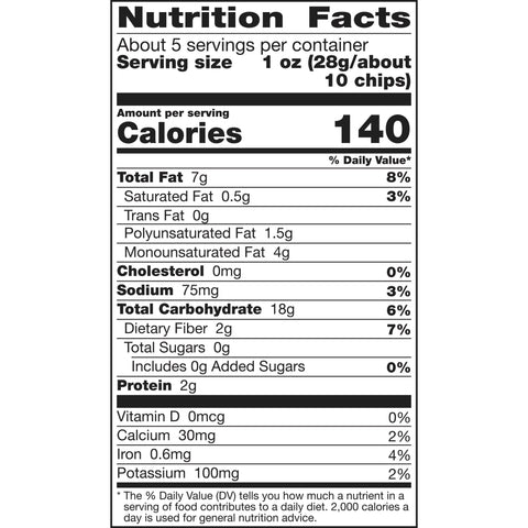 Food Should Taste Good Blue Corn Tortilla Chips, 5.5 Ounce -- 12 per case.