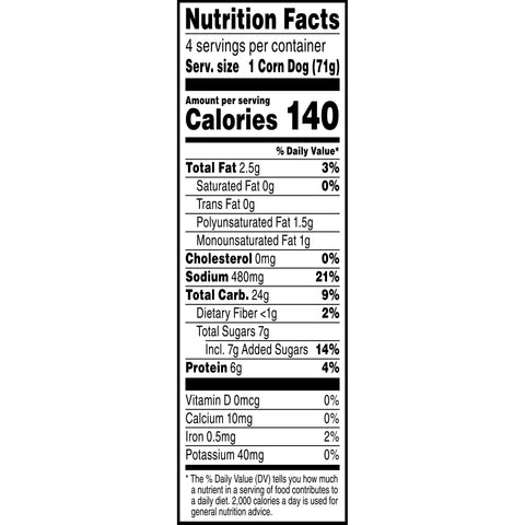 Morning Star Farms Meat Free Veggie Corn Dog, 10 Ounce -- 8 per case.