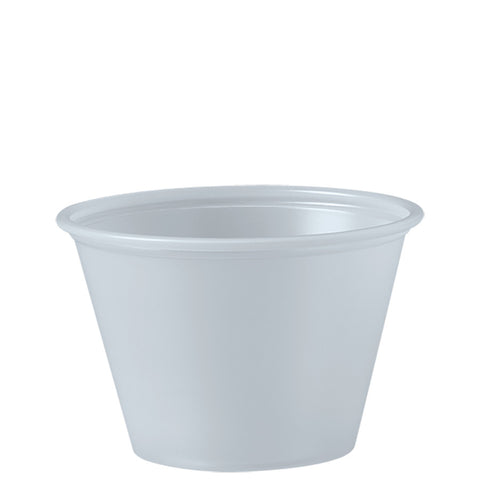 Solo Translucent Plastic Souffle Cup, 2.5 Ounce Capacity -- 2500 per case