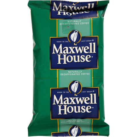 Maxwell House Decaffeinated Super High Yield Coffee - 8.75 oz. fractional pack, 19 packs per case