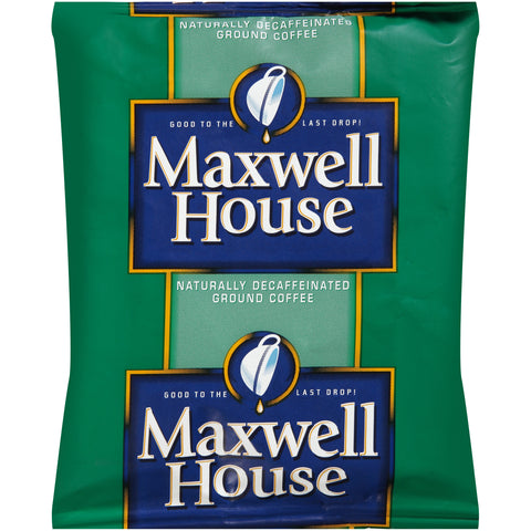 Maxwell House Decaffeinated Super High Yield Coffee - 1.7 oz. fractional pack, 96 packs per case