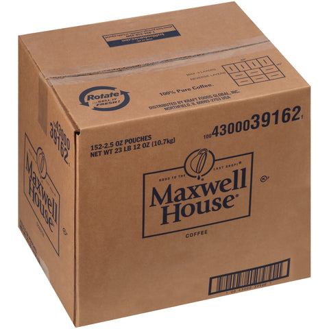 Maxwell House Ground Coffee - 2.5 oz. fractional pack, 152 packs per case