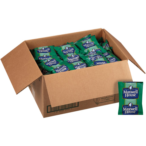 Maxwell House Decaffeinated Super High Yield Coffee - 1.7 oz. fractional pack, 96 packs per case