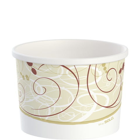 Container Paper Food Flexstyle Double Poly 64 Oz