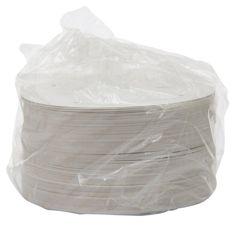 Dart White Vented Finger Pull Paper Bucket Lid Only, 8.4 inch Diameter -- 100 per case