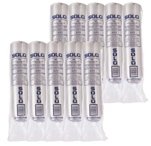 Solo® LID PLASTIC DOME W/ HOLE F/ 16 OZ
