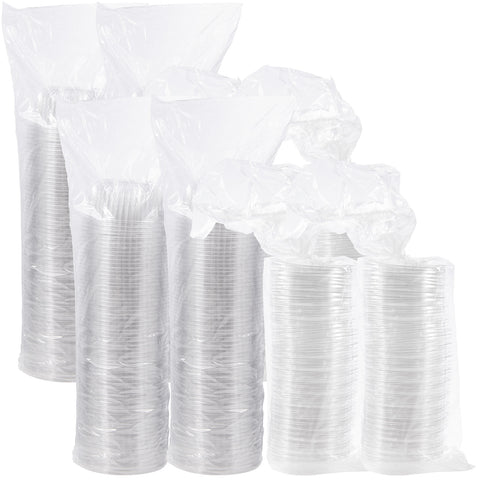 PresentaBowls® BOWL PLASTIC CLEAR WITH DOME LID 16 OZ