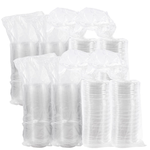 PresentaBowls® BOWL PLASTIC CLEAR WITH DOME LID 12 OZ