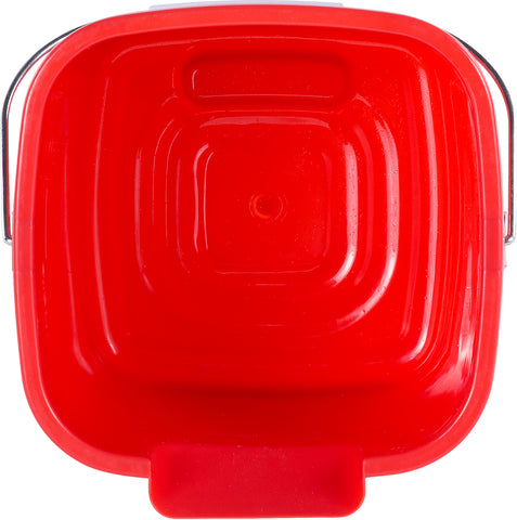 Carlisle PAIL SQUARE STERI PAIL® RED 3 QT