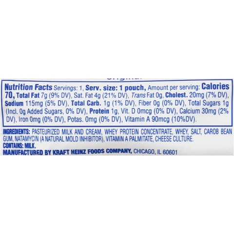 Cheese Cream Original Single Serve Pouch