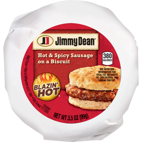 Jimmy Dean SANDWICH SAUSAGE BISCUIT HOT & SPICY 10000051327