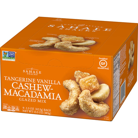 Sahale Tangerine Vanilla Cashew Macadamia Glazed Mix, 1.5 Ounce -- 108 per case.