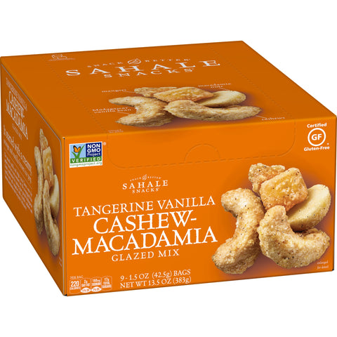 Sahale Tangerine Vanilla Cashew Macadamia Glazed Mix, 1.5 Ounce -- 108 per case.
