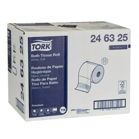 Tork Premium TOILET TISSUE WHITE 2-PLY 3.8X4.9