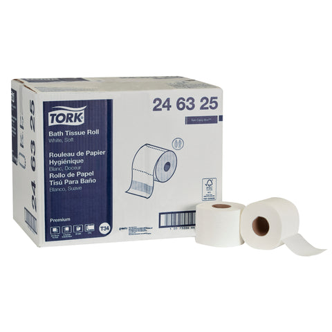 Tork Premium TOILET TISSUE WHITE 2-PLY 3.8X4.9