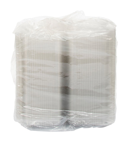 Dart Staylock Clear Medium PET Hinged Lid Oblong Container, 9.4 x 6.8 x 2.1 inch -- 250 per case