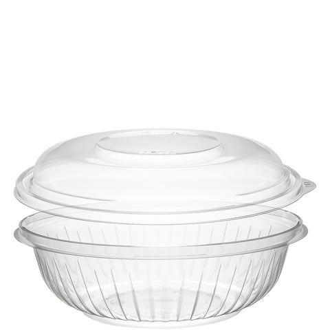 Dart PresentaBowls PET Clear Bowl and Lid, 24 Ounce - 63 per pack -- 2 packs per case