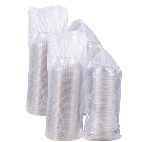 Bowl Plastic Clear With Dome Lid 32 Oz