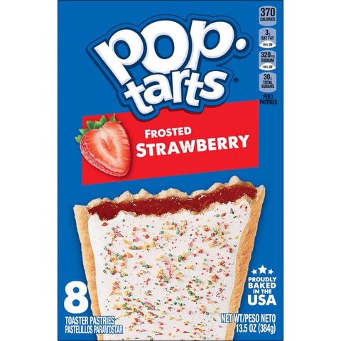 Kelloggs Frosted Strawberry Pop Tarts, 13.5 Ounce -- 12 per case