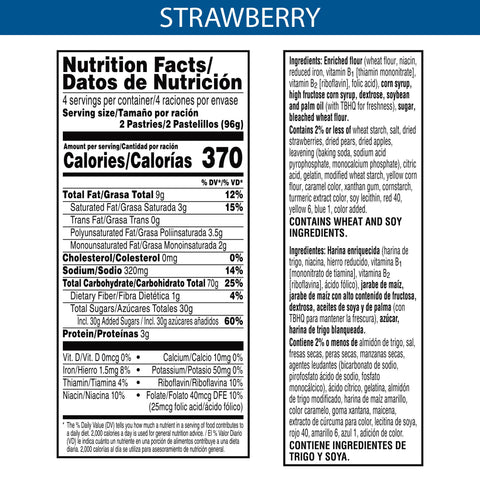 Kelloggs Frosted Strawberry Pop Tarts, 13.5 Ounce -- 12 per case