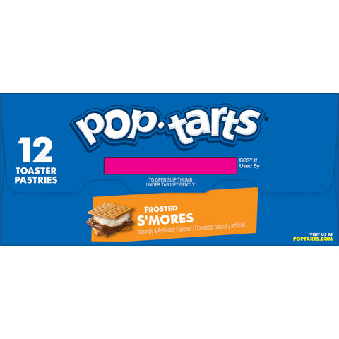 Pastry Pop Tart Smores Frosted 1.69 Oz Shelf Stable Twin Pack
