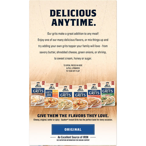 Quaker® CEREAL GRITS INSTANT REGULAR