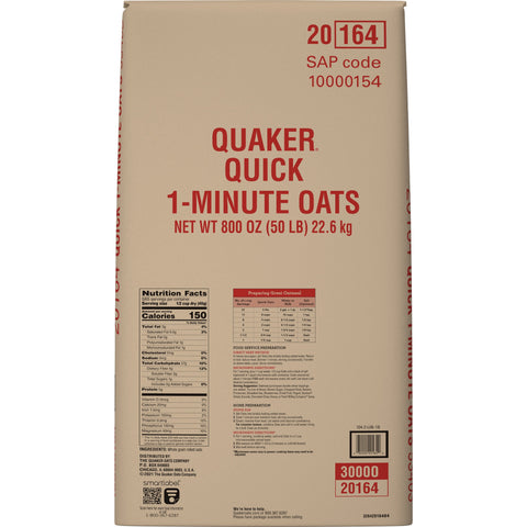 Quaker® CEREAL OATS QUIK BUCKEYE ROLLED