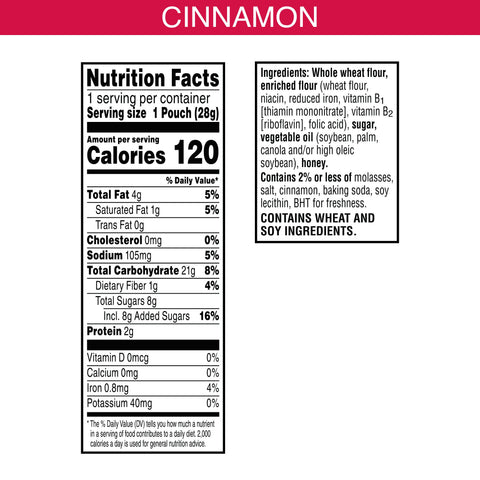 Kelloggs Tiger Bites Cinnamon Graham Crackers, 1 Ounce -- 150 per case