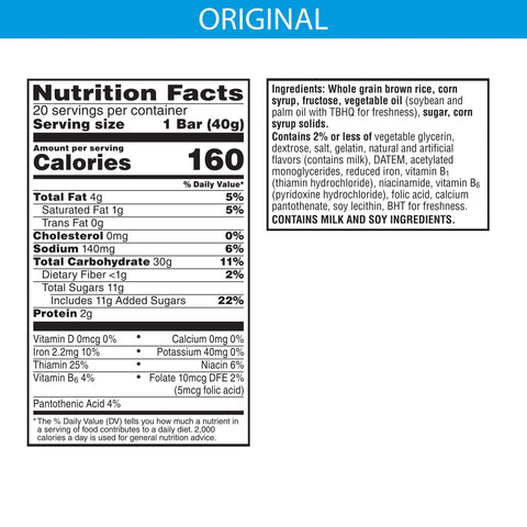 Snack Bar Rice Krispies Treats® Made With Whole Grain