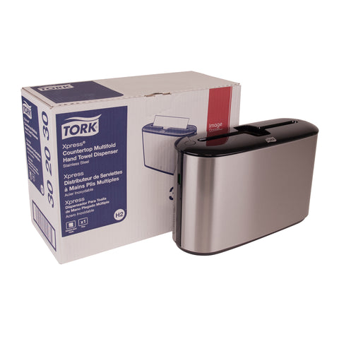 Tork Xpress® DISPENSER TOWEL HAND INTERFOLD-MULTIFOLD COUNTERTOP SS