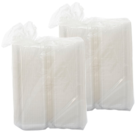 Container Plastic Clear Oblong Hinged 7